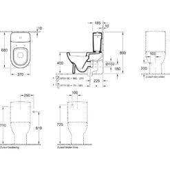 Villeroy & Boch Subway Spülkasten Für WC-Kombination -Badmöbel Verkäufe hersteller villeroy boch subway wc spuelkasten 1305608