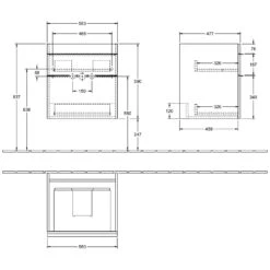 Villeroy & Boch Venticello Waschtischunterschrank XXL 55,3 Cm -Badmöbel Verkäufe hersteller villeroy boch venticello badmoebel waschtischunterschraenke 2136559