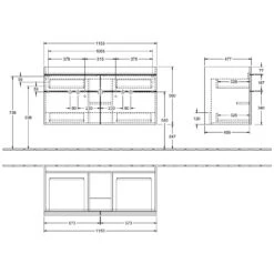 Villeroy & Boch Venticello Waschtischunterschrank XXL 115,3 Cm 10 Villeroy & Boch Venticello Waschtischunterschrank XXL 115,3 Cm -Badmöbel Verkäufe hersteller villeroy boch venticello badmoebel waschtischunterschraenke 2136757