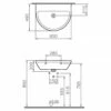 VitrA Integra Waschtisch 65 Cm, Ohne Überlaufloch, Ohne Hahnloch
