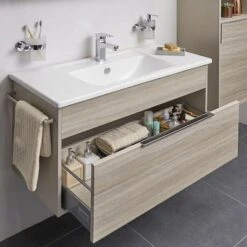 VitrA Integra Möbelwaschtisch 90 Cm, Mit Überlaufloch, 1 Hahnloch Mittig