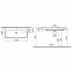 VitrA Metropole Waschtisch 100 X 46 Cm Ohne Überlauf