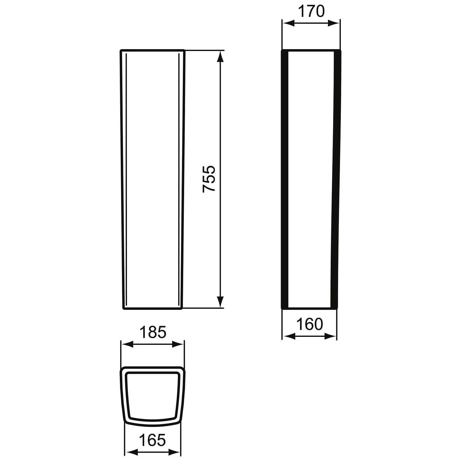Ideal Standard Conca Standsäule Für Eckige Aufsatzschale 4 Ideal Standard Conca Standsäule Für Eckige Aufsatzschale – Bild 4