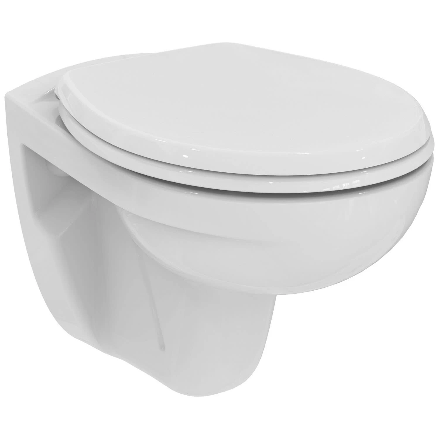 Ideal Standard Eurovit Wandtiefspül-WC, Spülrandlos, Mit WC-Sitz 1 Ideal Standard Eurovit Wandtiefspül-WC, Spülrandlos, Mit WC-Sitz