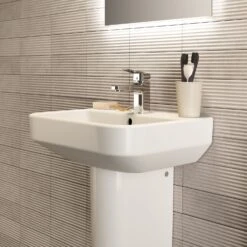 Ideal Standard I.life S Waschtisch 50 Cm, 1 Hahnloch, Mit Überlauf -Badmöbel Verkäufe ideal standard badkeramik life waschtische 50 11045086