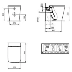 Ideal Standard Blend Standtiefspül-WC Mit AquaBlade -Badmöbel Verkäufe ideal standard blend wc standtiefspuel 4992443