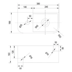 Kronenbach Stone Handwaschbecken 38 X 19 Cm, Becken Rechts Mit Hahnlochbohrung -Badmöbel Verkäufe kronenbach badkeramik handwaschbecken stone 38 x 6885576