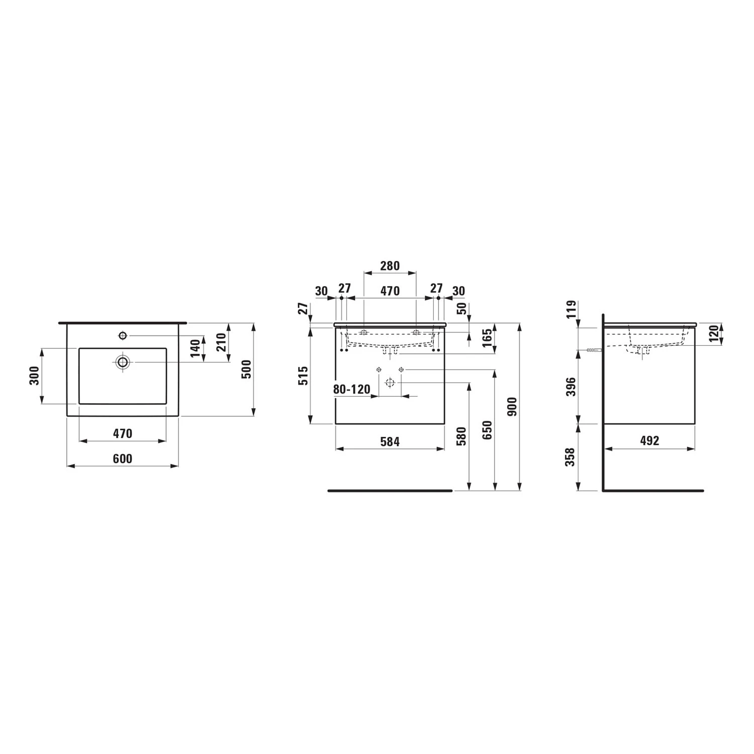 LAUFEN Kartell • LAUFEN SET LANI Waschtisch Inkl. Waschtischunterbau 60 Cm 1 LAUFEN Kartell • LAUFEN SET LANI Waschtisch Inkl. Waschtischunterbau 60 Cm