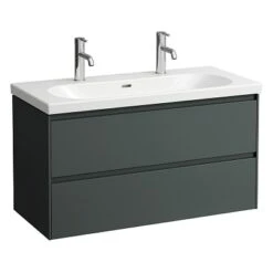 LAUFEN LANI Waschtischunterschrank 100 Cm Mit 2 Auszügen -Badmöbel Verkäufe laufen alle serien lani badmoebel waschtischunterbauten 12272084