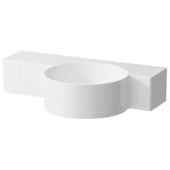 LAUFEN Val Handwaschbecken 55 X 31,5 Cm, Ablage Links, Mit 1 Hahnloch Rechts, Ohne Überlauf