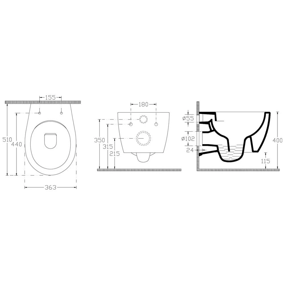 Home 2.0 Wand-WC Set Spülrandlos Inkl. WC-Sitz 4 Home 2.0 Wand-WC Set Spülrandlos Inkl. WC-Sitz – Bild 4