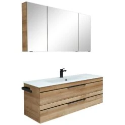 Pelipal Balto Waschtischkombination Mit Glaswaschtisch 121 Cm, Griff V2 Und Spiegelschrank -Badmöbel Verkäufe pelipal balto komplettanlagen waschtischkombination mit glaswaschtisch 6489419