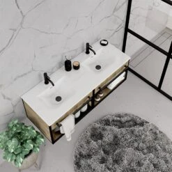 Pianura Giulia Badmöbel Set 121 Cm Mit Spiegel Und Wandleuchten