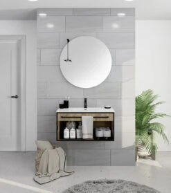 Pianura Giulia Badmöbel Set 81 Cm Mit Spiegel Und Wandleuchte -Badmöbel Verkäufe pianura giulia badmoebel sets 81 cm 10250006