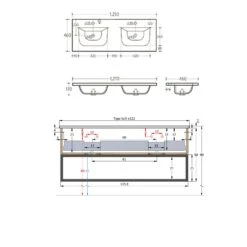 Pianura Giulia Badmöbel Set 121 Cm Mit Spiegel Und Wandleuchten -Badmöbel Verkäufe pianura giulia waschtisch sets waschtischkombination 121 9638144