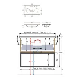Pianura Giulia Badmöbel Set 81 Cm Mit Spiegel Und Wandleuchte -Badmöbel Verkäufe pianura giulia waschtisch sets waschtischkombination 81 9638135