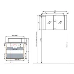 Pianura Stella Badmöbel Set 100,5 Cm Mit LED-Spiegelschrank -Badmöbel Verkäufe pianura stella badmoebel sets 100 5 10358123