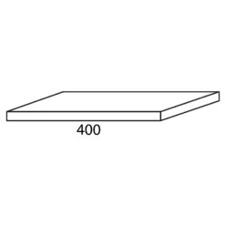 Sanipa 3way Abdeckplatte 40 X 20,2 X 1,65 Cm
