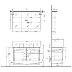Sanipa 3way Möbelset-1 Inkl. Spiegelschrank "MALTE", 120 Cm -Badmöbel Verkäufe sanipa 3way badmoebel sets moebelset 1 6358498