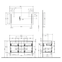 Sanipa 3way Möbelset-1 Inkl. Lichtspiegel "LUCY", 120 Cm, Doppelwaschtisch -Badmöbel Verkäufe sanipa 3way badmoebel sets moebelset 1 6367270