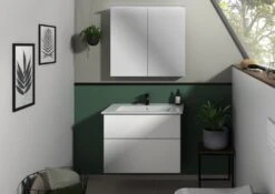 Sanipa 3way Möbelset Inkl. Spiegelschrank "MALTE", 80 Cm -Badmöbel Verkäufe sanipa 3way badmoebel sets moebelset inkl 3850142