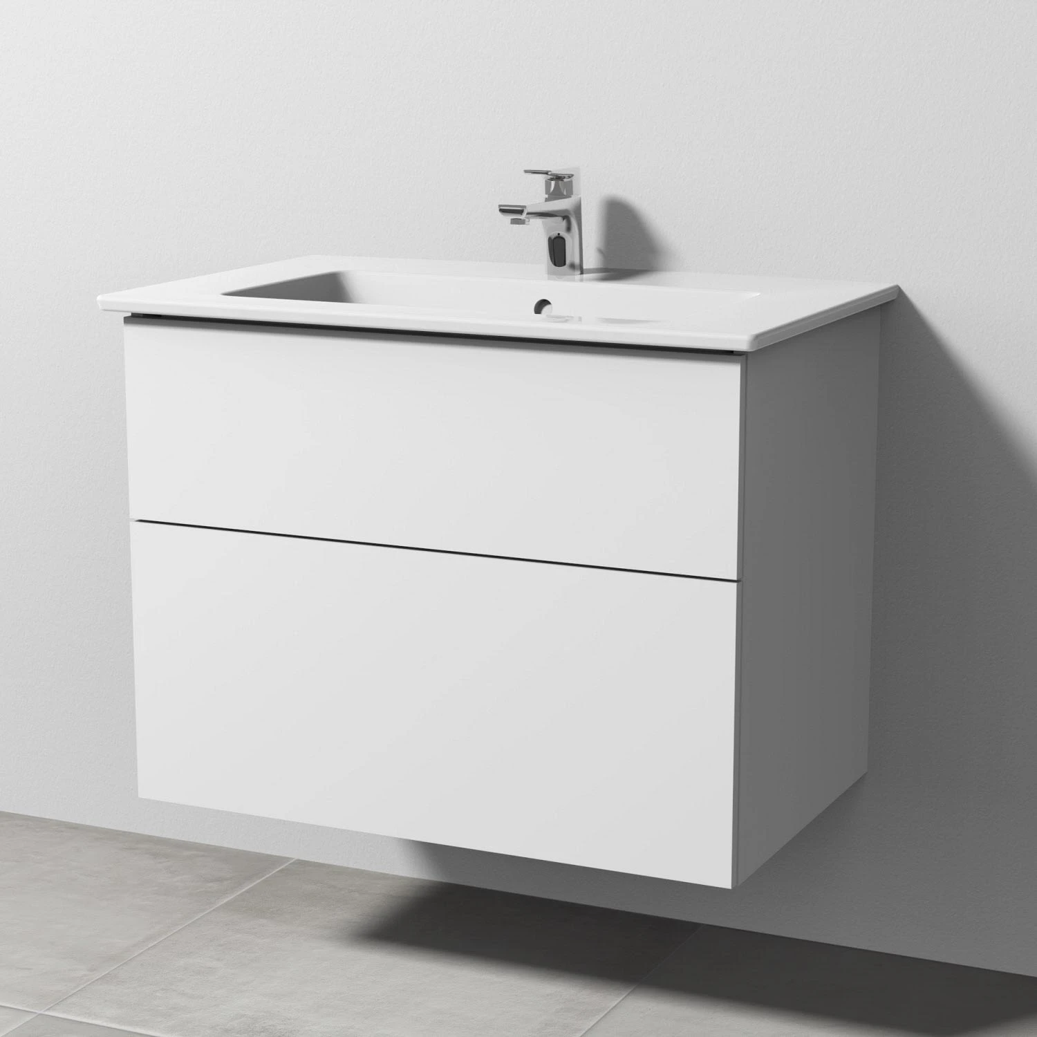 Sanipa 3way Möbelset Inkl. Spiegelschrank "ARND", 80 Cm, Mit Push To Open