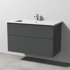 Sanipa 3way Möbelset Inkl. Spiegelschrank "ARND", 100 Cm, Mit Push To Open