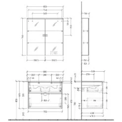 Sanipa 3way Möbelset Inkl. Spiegelschrank "ARND", 80 Cm, Mit Push To Open -Badmöbel Verkäufe sanipa 3way badmoebel sets moebelset inkl 3885461