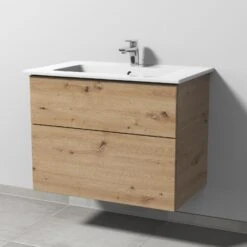 Sanipa 3way Möbelset Inkl. Spiegelschrank "MALTE", 80 Cm, Mit Push To Open