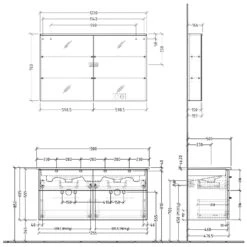 Sanipa 3way Möbelset Inkl. Spiegelschrank "ARND", 130 Cm -Badmöbel Verkäufe sanipa 3way badmoebel sets moebelset inkl 6358210