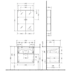 Sanipa 3way Möbelset Inkl. Spiegelschrank "ARND", 65 Cm, Mit Push To Open -Badmöbel Verkäufe sanipa 3way badmoebel sets moebelset inkl 6358234