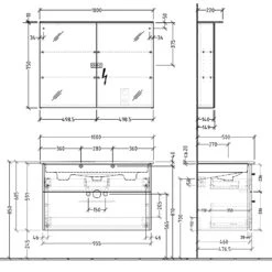 Sanipa 3way Möbelset Inkl. Spiegelschrank "MALTE", 100 Cm, Mit Aufsatzgriffen -Badmöbel Verkäufe sanipa 3way badmoebel sets moebelset inkl 6358468