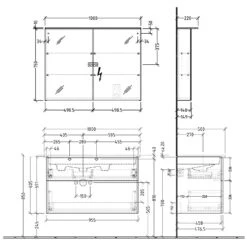 Sanipa 3way Möbelset Inkl. Spiegelschrank "MALTE", 100 Cm, Mit Push To Open, Becken Links -Badmöbel Verkäufe sanipa 3way badmoebel sets moebelset inkl 6358516