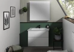 Sanipa 3way Möbelset Inkl. Spiegelschrank "ARND", 80 Cm, Mit Push To Open -Badmöbel Verkäufe sanipa 3way badmoebel sets moebelset inkl 6444487