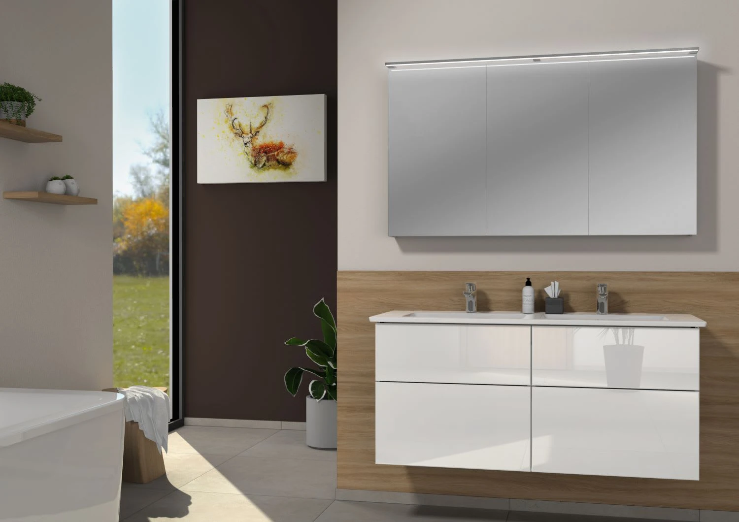 Sanipa 3way Möbelset Inkl. Spiegelschrank "MALTE", 130 Cm 3 Sanipa 3way Möbelset Inkl. Spiegelschrank "MALTE", 130 Cm – Bild 3