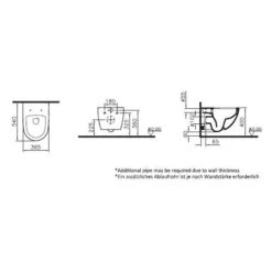 Steinkamp Value Wand-WC Tiefspüler Inkl. WC-Sitz Slim Wrap Over Mit Absenkautomatik Und Quick Release -Badmöbel Verkäufe steinkamp badkeramik wcs value wand tiefspueler 11652669