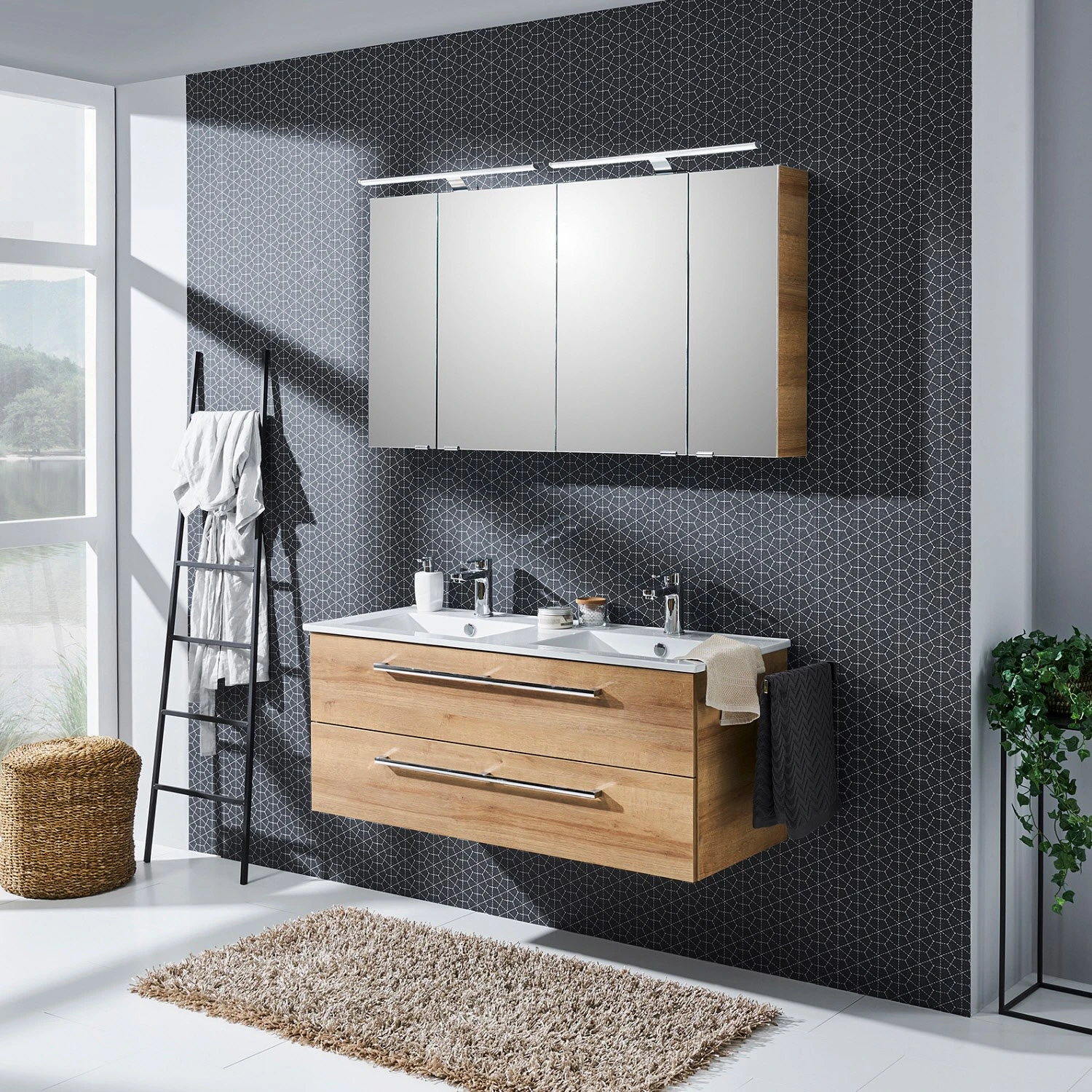 Steinkamp Life 2.0 Badmöbel Set 121 Cm Mit LED-Spiegelschrank, Doppelwaschtisch 7 Steinkamp Life 2.0 Badmöbel Set 121 Cm Mit LED-Spiegelschrank, Doppelwaschtisch – Bild 7