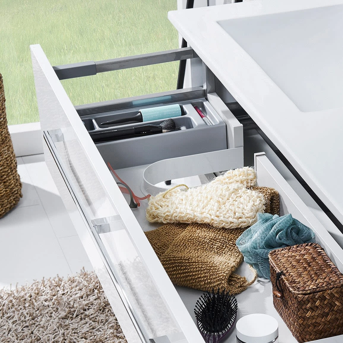 Steinkamp Life 2.0 Badmöbel Set 121 Cm Mit LED-Spiegelschrank, Doppelwaschtisch 2 Steinkamp Life 2.0 Badmöbel Set 121 Cm Mit LED-Spiegelschrank, Doppelwaschtisch – Bild 2