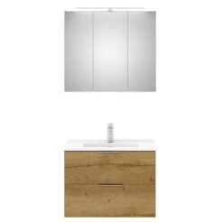 Steinkamp Living 2.0 Badmöbel Set 80 Cm Mit Spiegelschrank