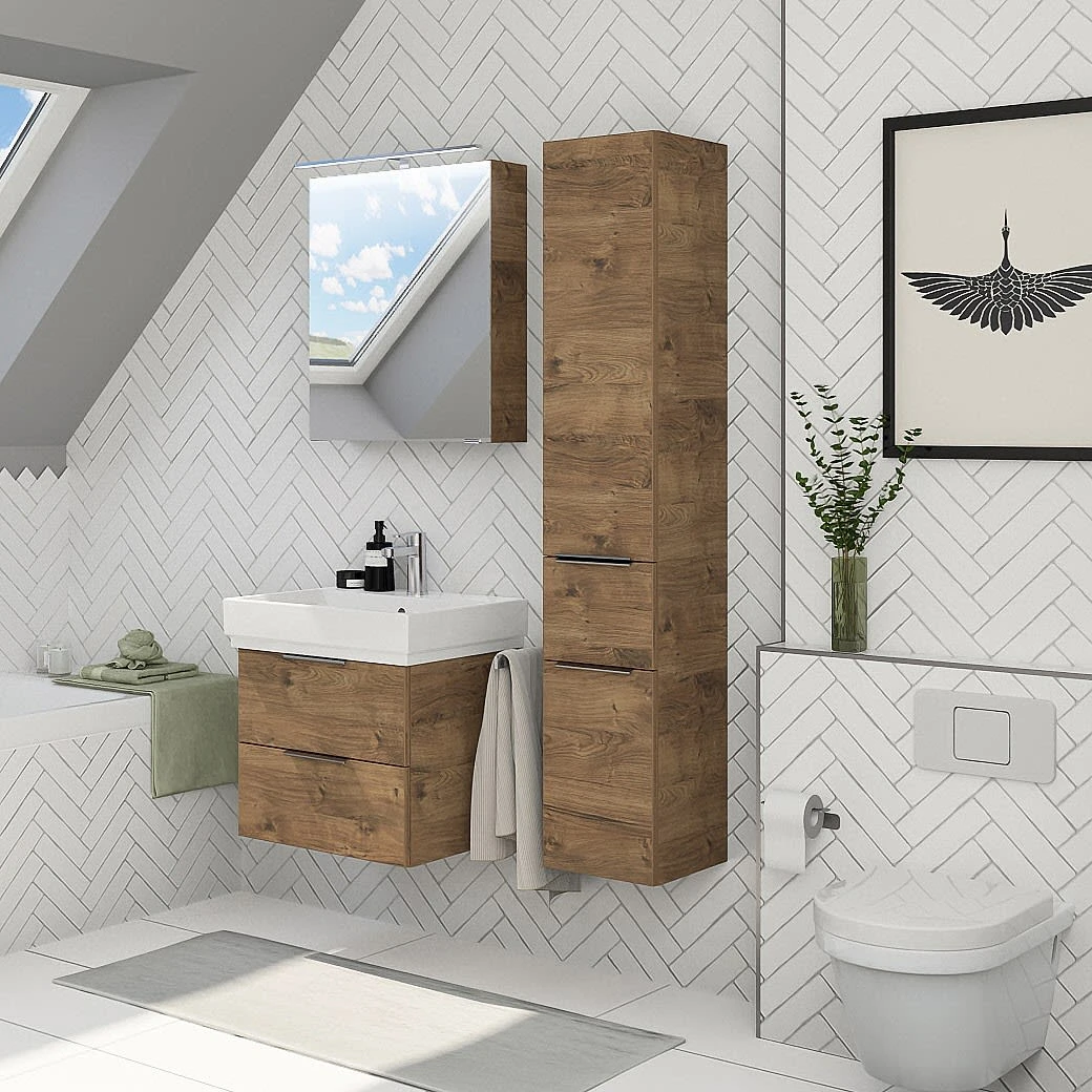 Steinkamp Living 2.0 / GROHE Cube Badmöbel Set 60 Cm Mit Spiegelschrank Inkl. Raumsparsiphon 5 Steinkamp Living 2.0 / GROHE Cube Badmöbel Set 60 Cm Mit Spiegelschrank Inkl. Raumsparsiphon – Bild 5