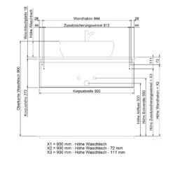 Steinkamp Value Waschtischunterschrank 90 Cm -Badmöbel Verkäufe steinkamp badmoebel value waschtischunterschraenke waschtischunterschrank 90 6852581