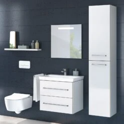 Villeroy & Boch Avento Waschtisch-Kombination 60 Cm Mit 2 Auszügen Und Spiegel More To See One -Badmöbel Verkäufe villeroy boch alle kollektionen avento waschtischkombination 4205467