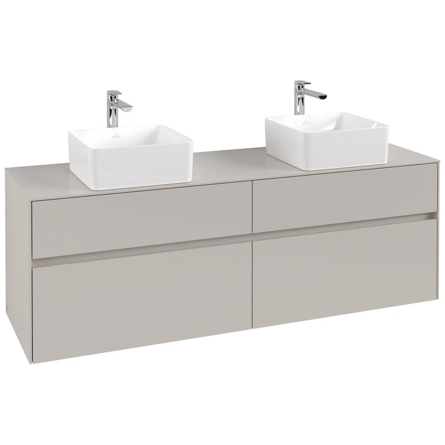 Villeroy & Boch Collaro Waschtischunterschrank 160 X 54,8 Cm Mit 4 Auszügen, Für WT Beidseitig Ohne Auschnitte 1 Villeroy & Boch Collaro Waschtischunterschrank 160 X 54,8 Cm Mit 4 Auszügen, Für WT Beidseitig Ohne Auschnitte