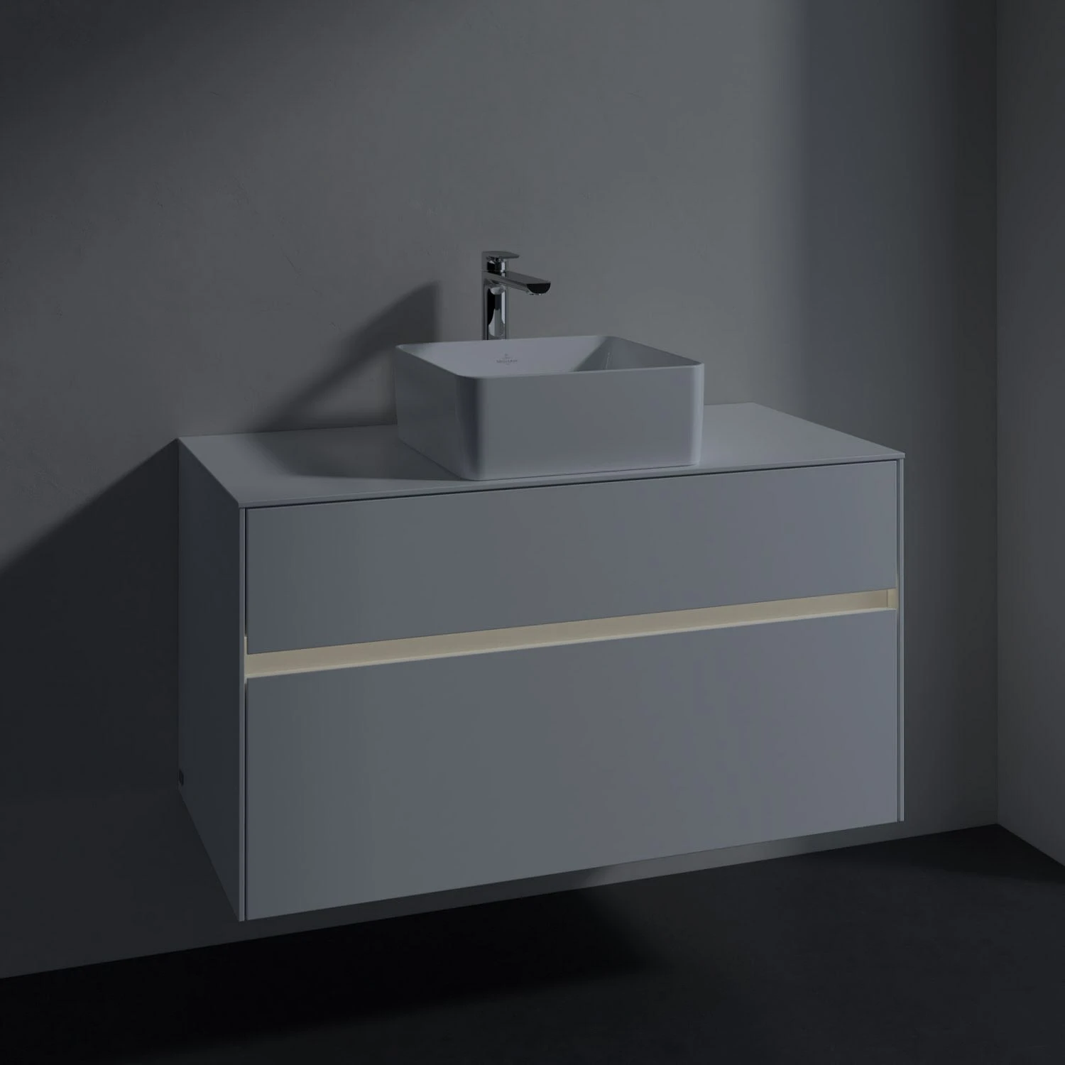 Villeroy & Boch Collaro Waschtischunterschrank 100 X 54,8 Cm Mit 2 Auszügen Und LED Licht, Für WT Mittig 5 Villeroy & Boch Collaro Waschtischunterschrank 100 X 54,8 Cm Mit 2 Auszügen Und LED Licht, Für WT Mittig – Bild 5