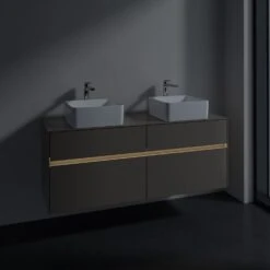 Villeroy & Boch Collaro Waschtischunterschrank 140 X 54,8 Cm Mit 4 Auszügen Und LED Licht, Für WT Beidseitig -Badmöbel Verkäufe villeroy boch alle kollektionen collaro badmoebel 7058163