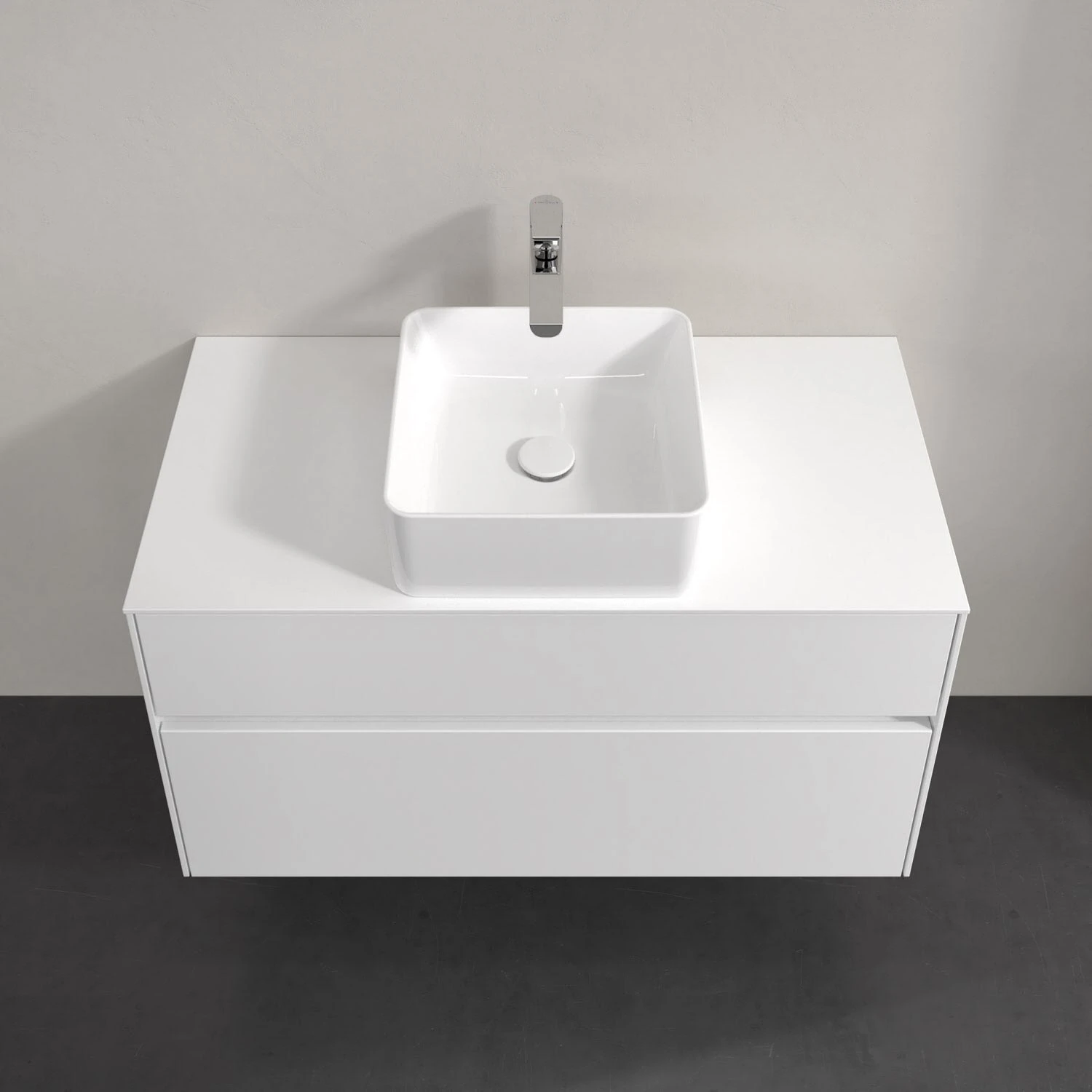 Villeroy & Boch Collaro Waschtischunterschrank 100 X 54,8 Cm Mit 2 Auszügen Und LED Licht, Für WT Mittig 3 Villeroy & Boch Collaro Waschtischunterschrank 100 X 54,8 Cm Mit 2 Auszügen Und LED Licht, Für WT Mittig – Bild 3