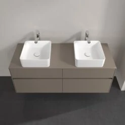 Villeroy & Boch Collaro Waschtischunterschrank 140 X 54,8 Cm Mit 4 Auszügen Und LED Licht, Für WT Beidseitig -Badmöbel Verkäufe villeroy boch alle kollektionen collaro badmoebel 7060872