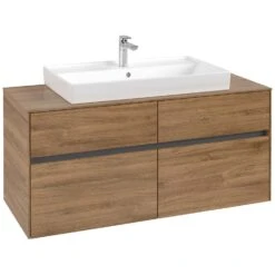 Villeroy & Boch Collaro Waschtischunterschrank 120 X 54,8 Cm Mit 4 Auszügen, Für WT Mittig