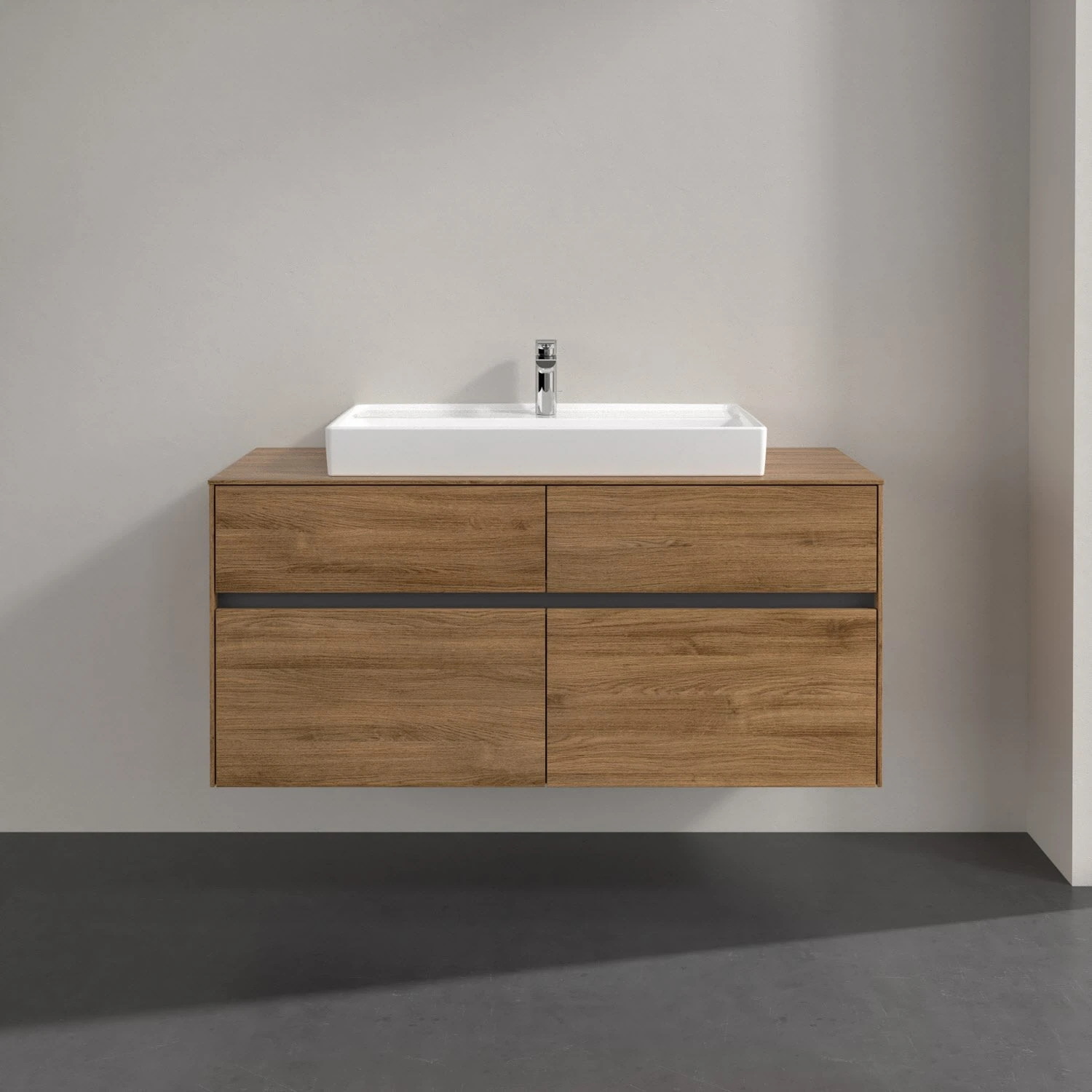 Villeroy & Boch Collaro Waschtischunterschrank 120 X 54,8 Cm Mit 4 Auszügen, Für WT Mittig 2 Villeroy & Boch Collaro Waschtischunterschrank 120 X 54,8 Cm Mit 4 Auszügen, Für WT Mittig – Bild 2