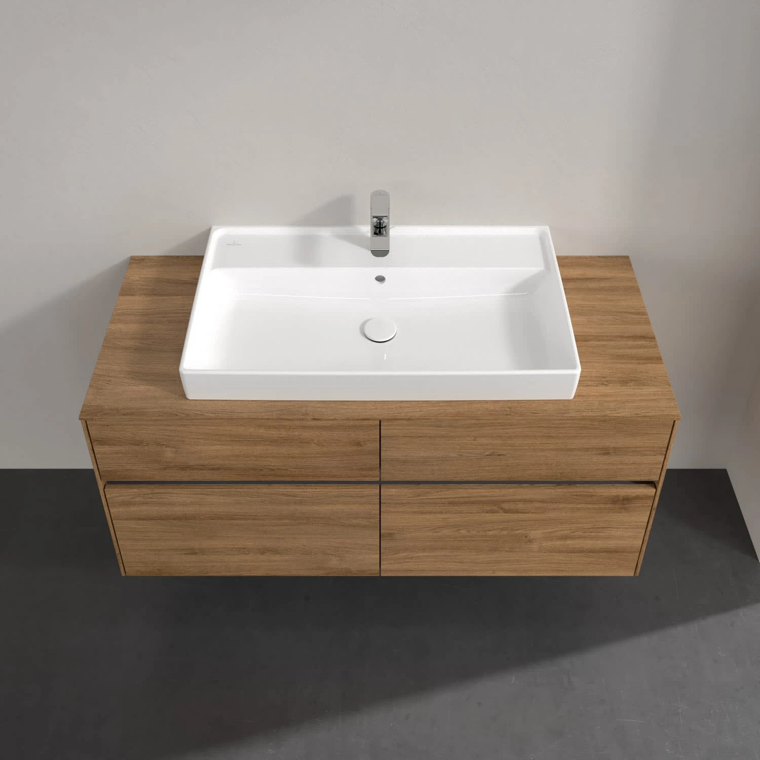 Villeroy & Boch Collaro Waschtischunterschrank 120 X 54,8 Cm Mit 4 Auszügen, Für WT Mittig 3 Villeroy & Boch Collaro Waschtischunterschrank 120 X 54,8 Cm Mit 4 Auszügen, Für WT Mittig – Bild 3